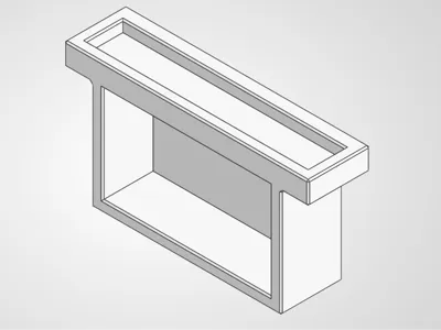 Hydrometer holder attachment w/ magnet (60x10x3mm)