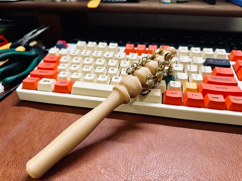 “哗啦棒“-老式手工玩具、儿童玩具