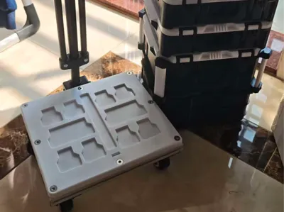 Toolbox converted to trolley base