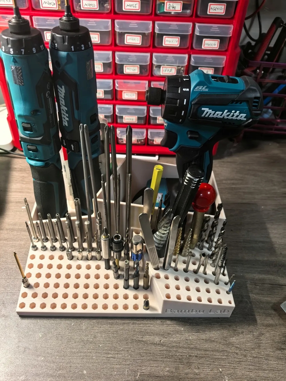Work Bit Storage Bambu Lab Bit and Drill Bit Storage Box for Electric Drills - Free 3D ...