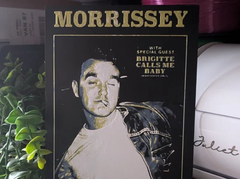 Morrissey Poster Door Sign/ Wall Art - HueForge
