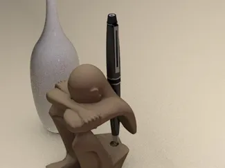 pen and cellphone holder homeless decor