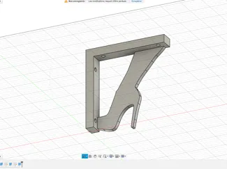 angle d étagère forme talon