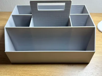 Nail tool tray with handle