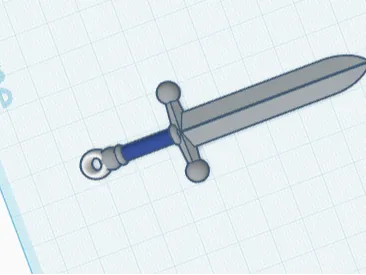 Sword keychain