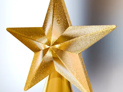 Textured Christmas Stars Kit – 3D STL Editable