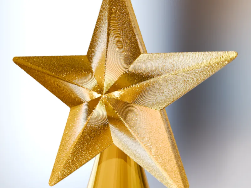 Textured Christmas Stars Kit – 3D STL Editable