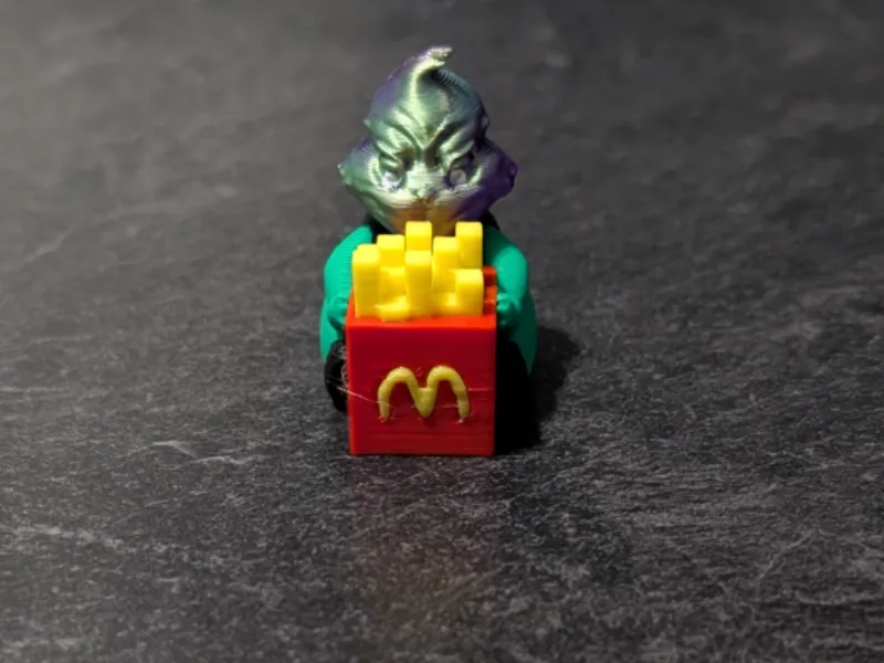 Baby grinch  McDonald's fries