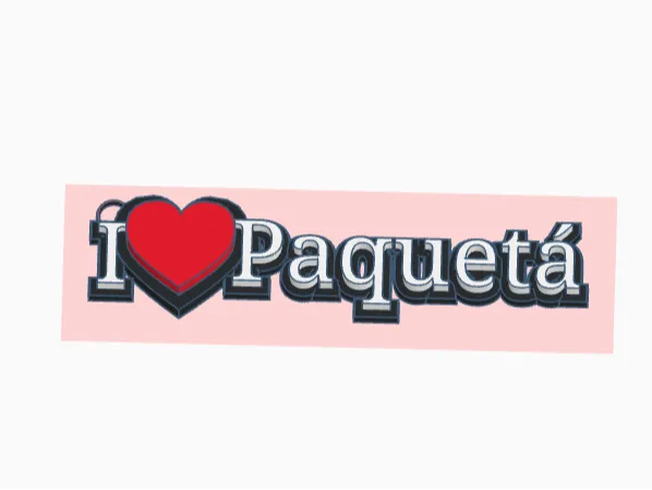 Chaveiro I love Paquetá