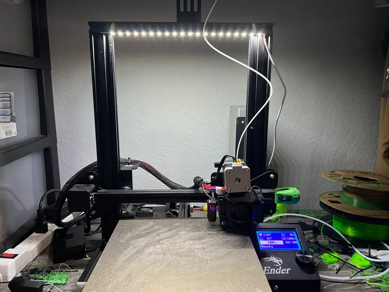 Ender 3 12mm light mount