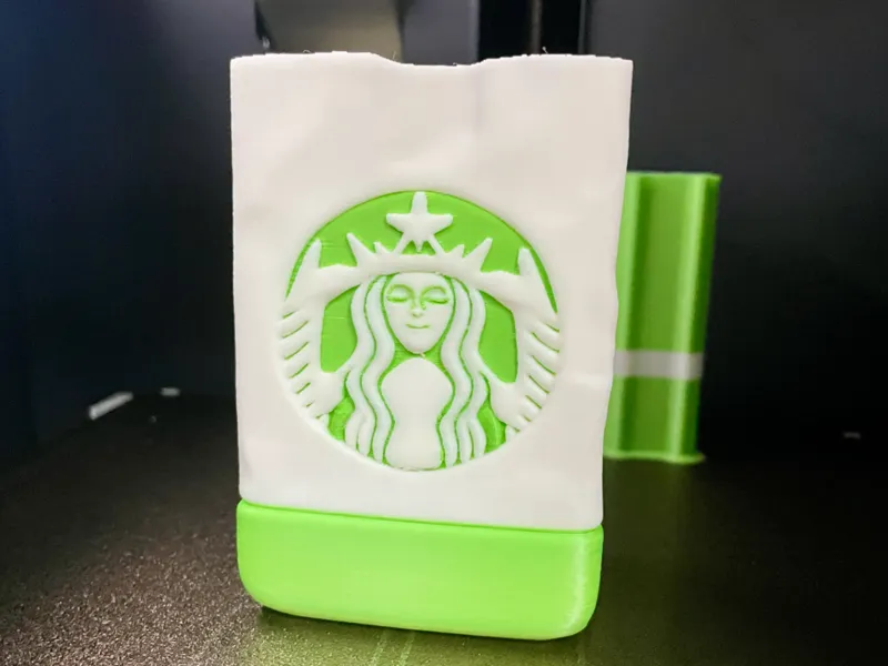 星巴克纸袋笔筒