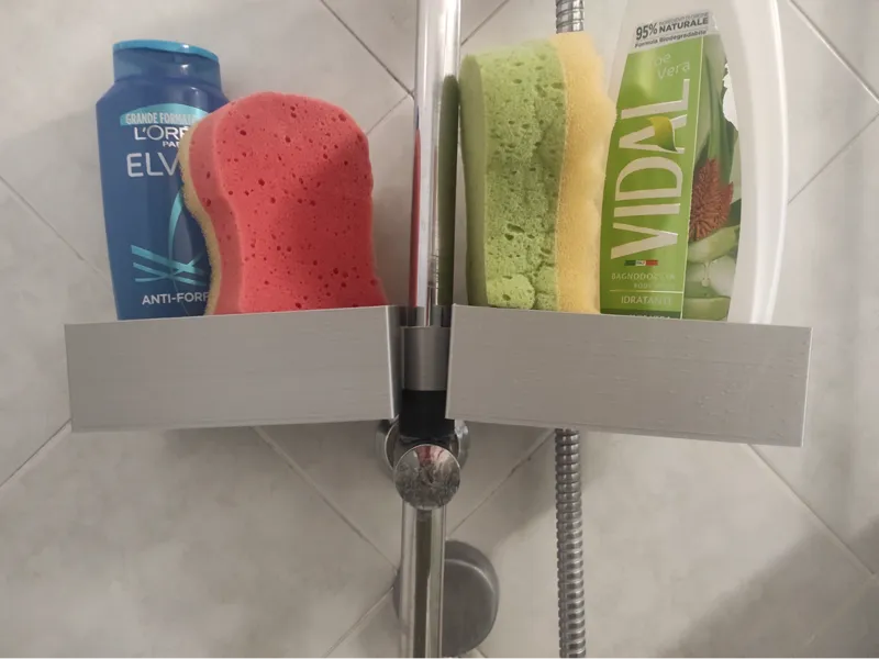 Porta sapone per tubo doccia
