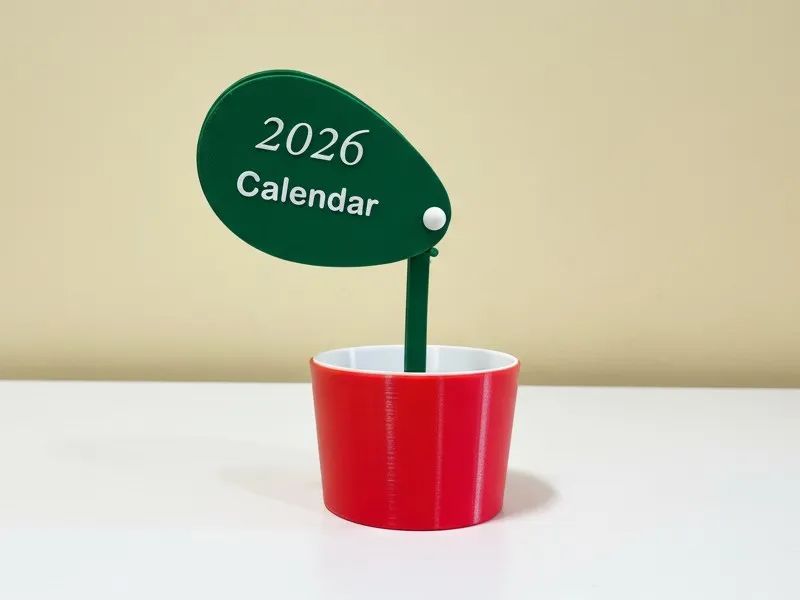 Özel Tasarım Bahar Çiçekli Masa Takvimi Dekoratif Süs Koleksiyonluk