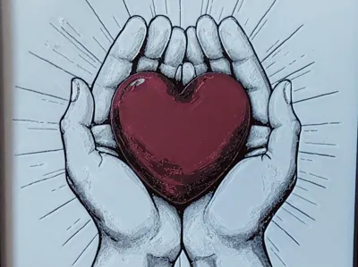 Heart in hands