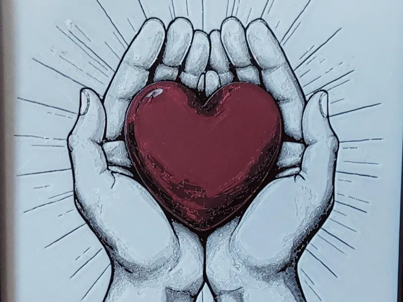 Heart in hands