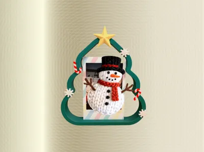 Instax 3-inch mini card Christmas tree photo frame Xmas frame