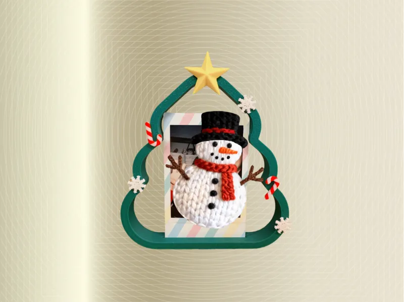 拍立得 3寸小卡 圣诞树相框 Xmas frame
