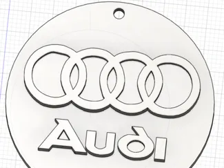 Audi Logo Keyring