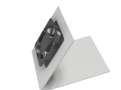 WIP: Simple parametric fan stand model
