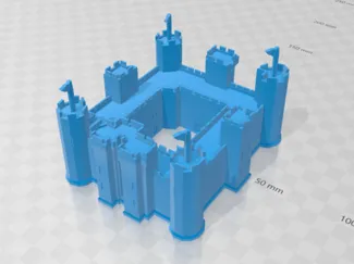 Castillo medieval de miniatura