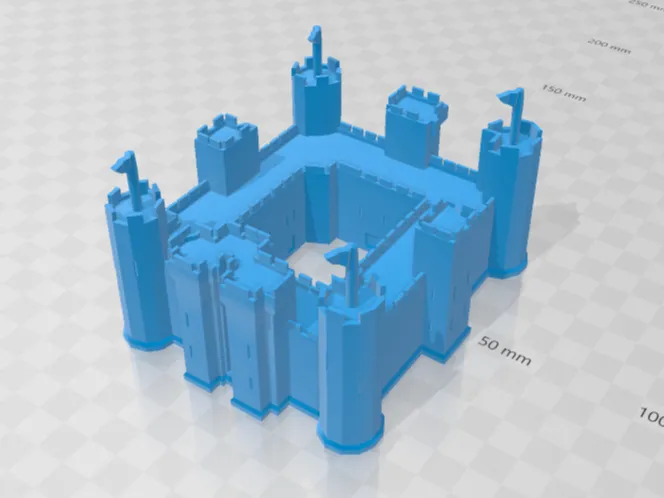 Castillo medieval de miniatura