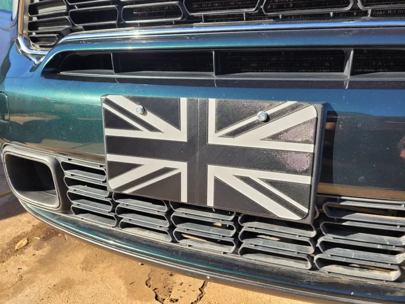Union Jack UK vanity plate (US license plate size)