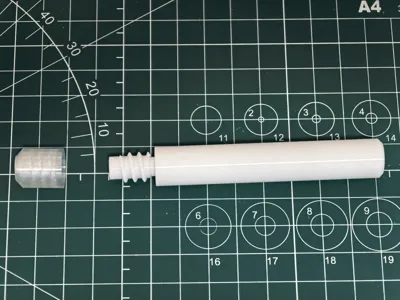 Magnet-Mount Pen - no glue needed, easily replaceable