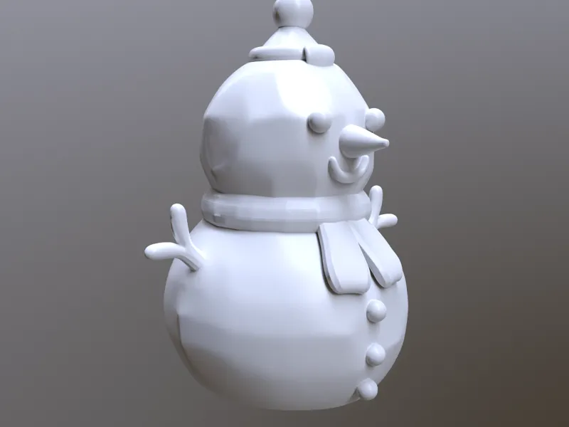 雪人灯罩镂空模型