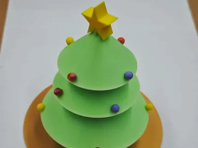 Layered Decorative Christmas Tree Fidget Spinner | Christmas themed 3D Printed fidget toy