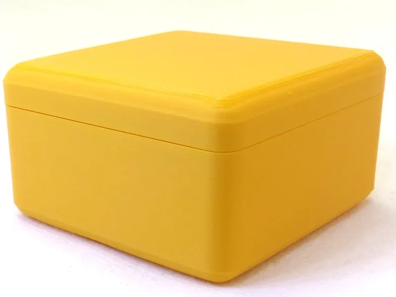 Customizable rectangular storage box with lid