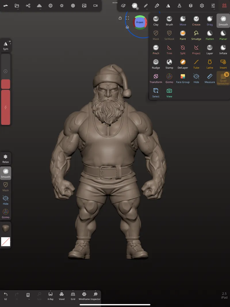 bodybuilder Santa Claus