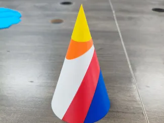 五分体圆锥