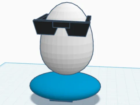 Eggbert Shades Statue