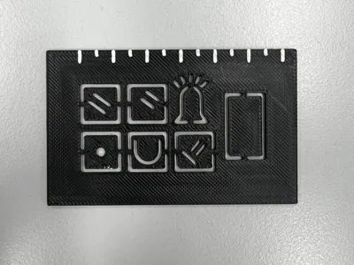 Drawing Stencil for Fire Alarm Technology and Examination
