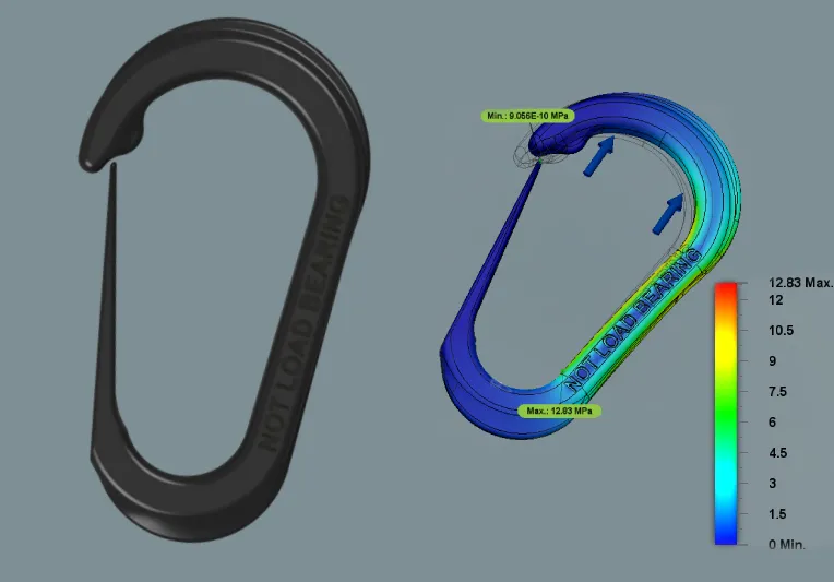Simple Polymer Carabiner/Clip