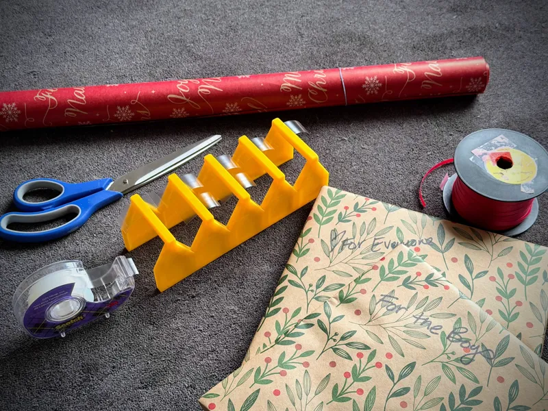 Christmas Wrapping Tape Helper