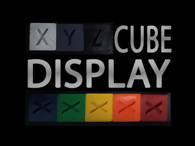 XYZ Calibration Cube Display