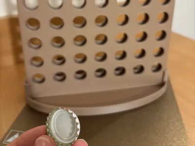Connect 4 with beer caps