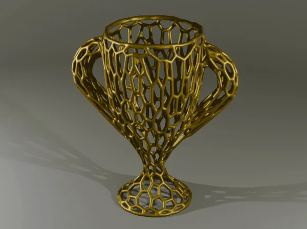 Trophée style Voronoi
