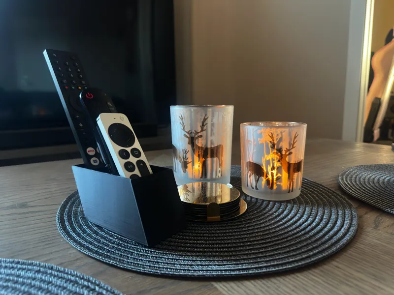 Minimalist Remote Control Holder for 3 Remotes
