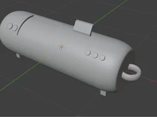Hyperbaric chamber keychain