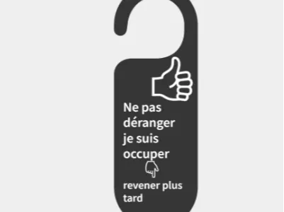 signet pour porte ne pas déranger