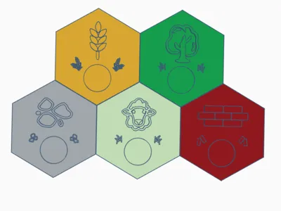 Simple Catan Tiles