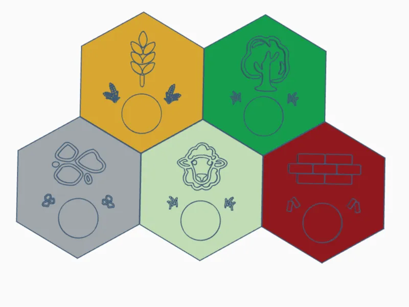 Simple Catan Tiles