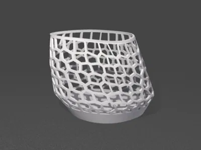 Simple Voronoi Desk Organizer 2