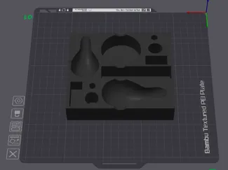 桌面烟具收纳盘-双斗方座带烟斗盒