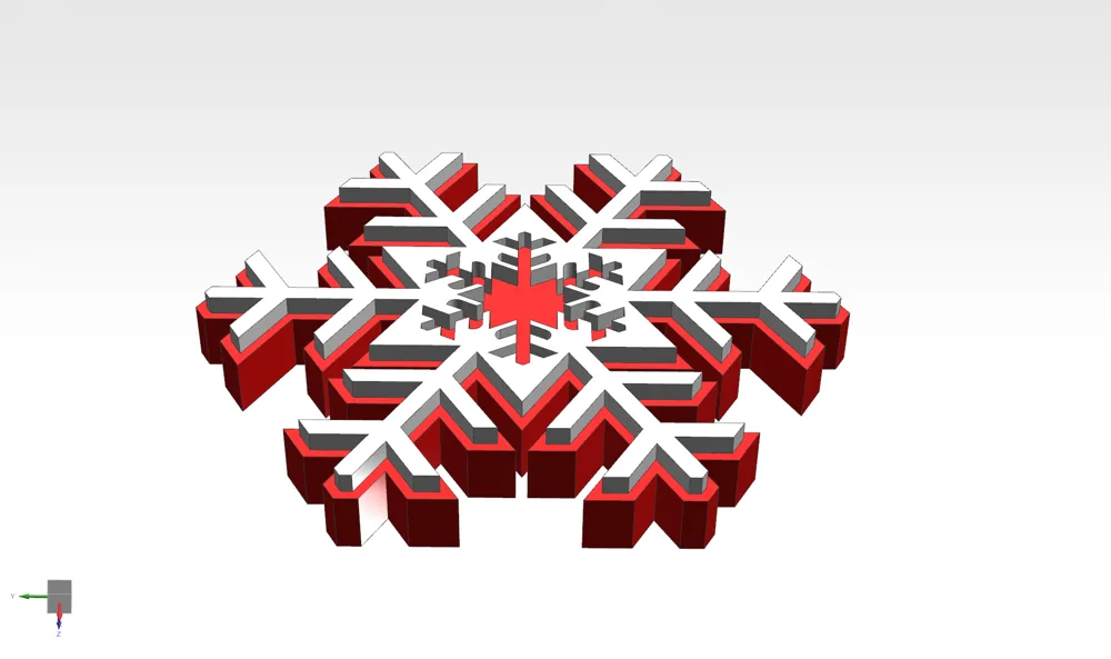 Qu Ya Infinity Small Rod Spinning Snowflake - Free 3D Print Model ...