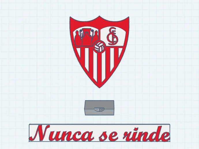 Escudo del Sevilla con Peana