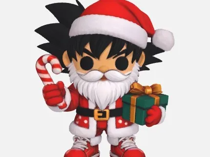 Santa Goku xmas funko