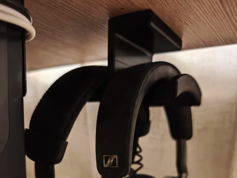 Double headphone hanger